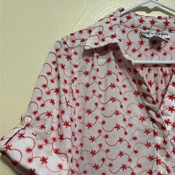 Cathy Daniels Pink Buttoned Relaxed Blouse - Picture 5 of 7